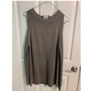 cold shoulder sweater